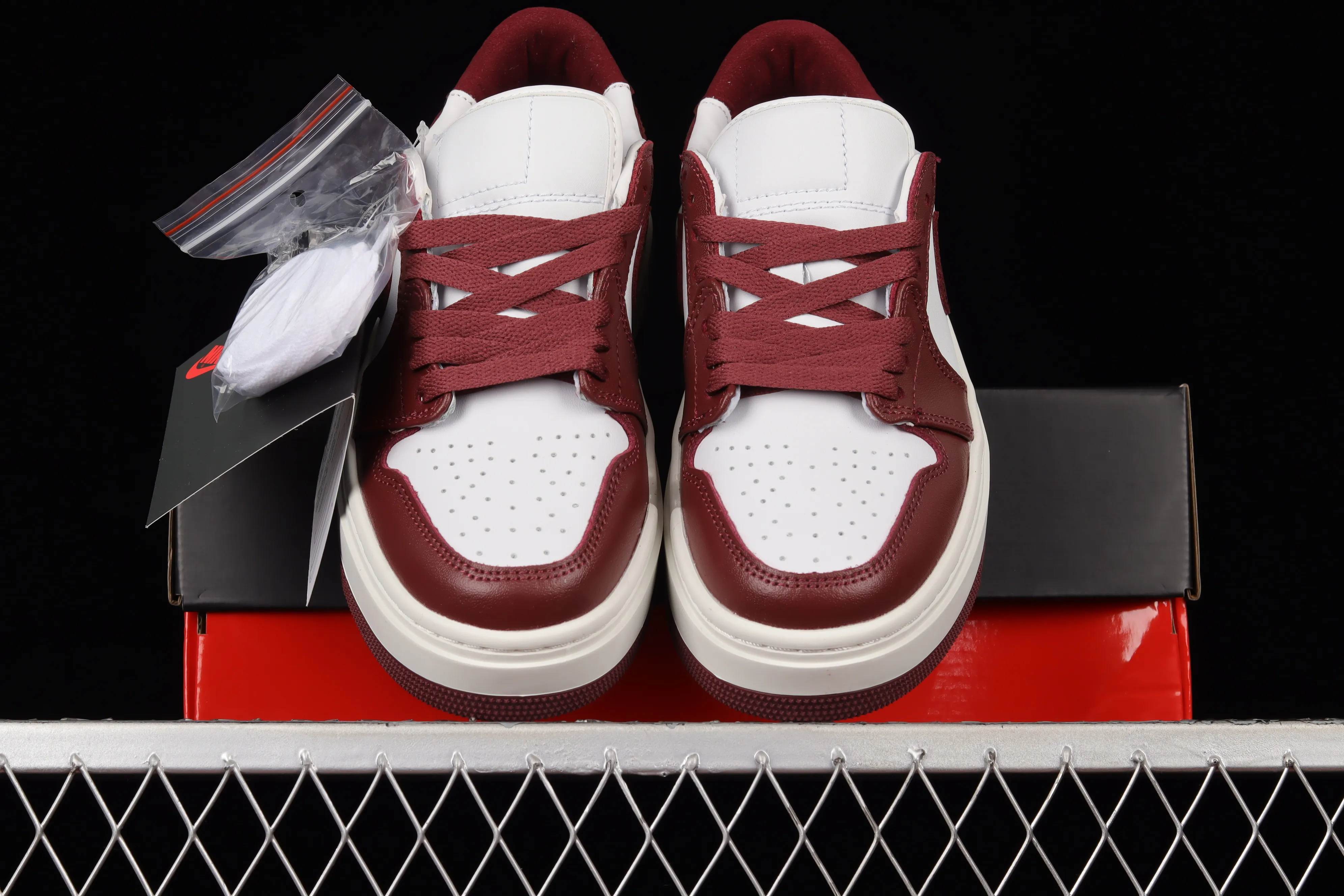 All categories Air Jordan Jordan series basketball shoes Air Jordan 1 Low Air Jordan 1 Elevate Low SE "Wolf Grey" Little AJ thick-soled retro basketball shoes DH7004-161